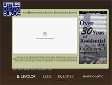 Tablet Screenshot of littlescustomblinds.com